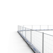 Fastening and connecting parts | for concrete barriers/thresholds | Construction fence clamp for attaching construction fences to concrete barriers (3F200) and concrete guide rails (3F1035) | Includes screw and washer, galvanized